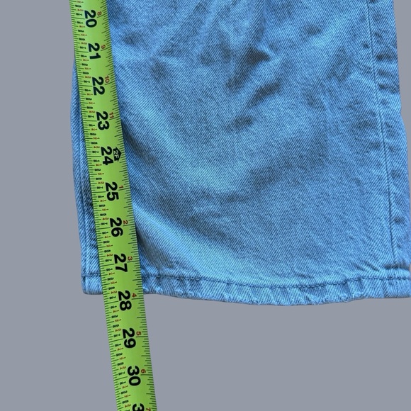 Zara Gray Denim Jeans High Rise Wide Leg Distressed Boys Girls size 12-13 - Picture 10 of 11